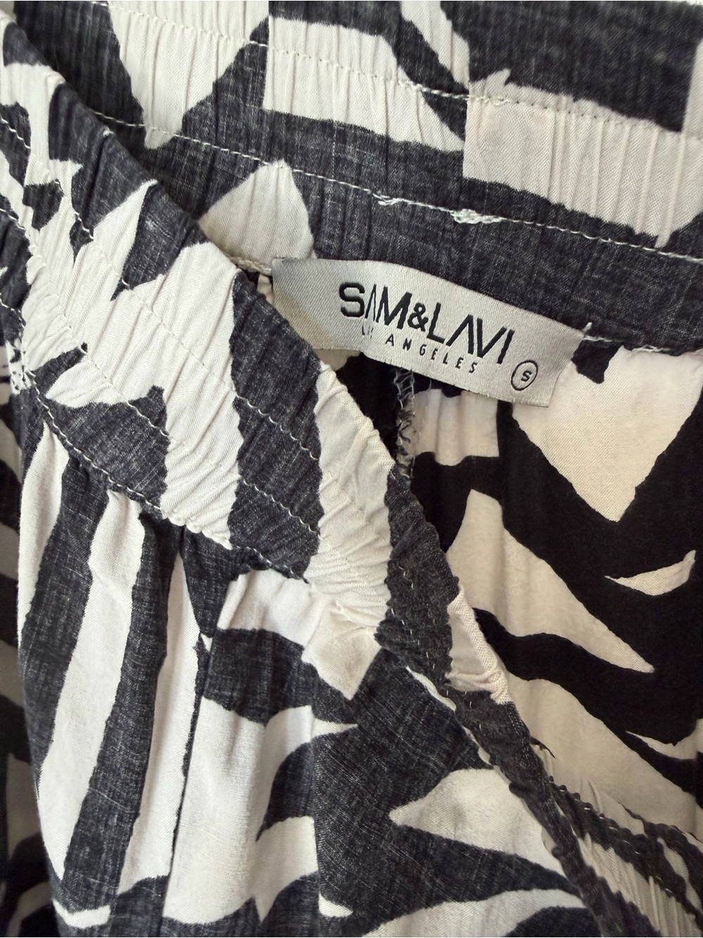Sam & Lavi Black and White 100% Cotton Jogger Pants